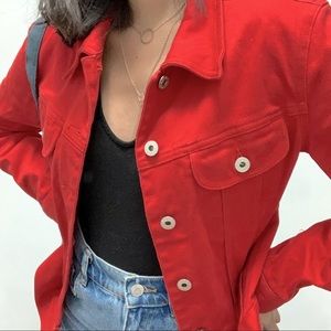 Women's Guess Jeans Glamour Red Jacket